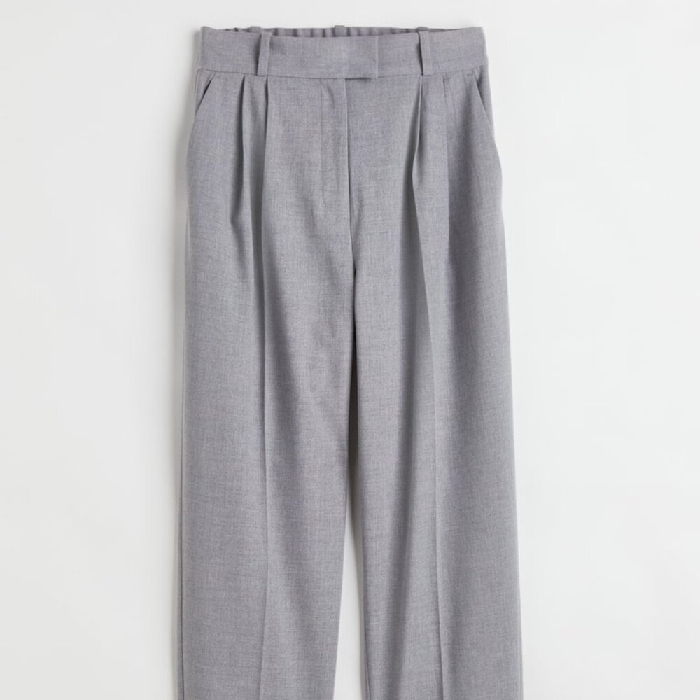 H&M Ankle Length Creased Trouser Pant, Size 4